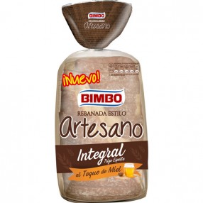 BIMBO Artesano pan de molde intregral bolsa 550 grs